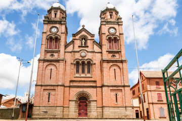 Fototapeta na wymiar The cathedral of Fianarantsoa