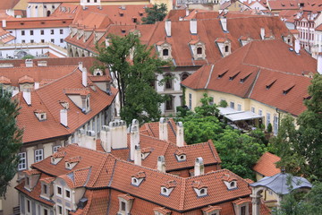 Fototapeta na wymiar daecher von prag