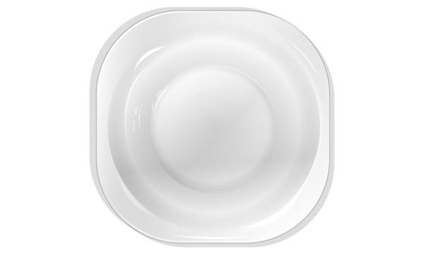 белая керамическая тарелка в векторе