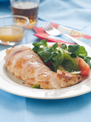 Chicken breast with salad