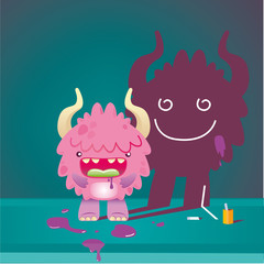 Las sombra alegre del monstruo