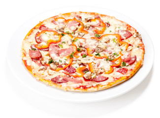 Tasty Italian Pepperoni pizza