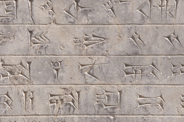 Cuneiform in Persepolis, Iran