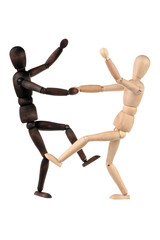 Two dummy dance