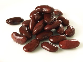 Red beans, isolated