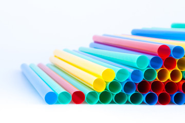 Different colors of straws