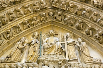Fototapeta na wymiar Ostatni wyrok, Notre Dame de Paris (Paryż Francja)