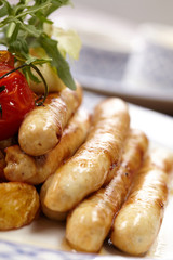 sausages and potatoes