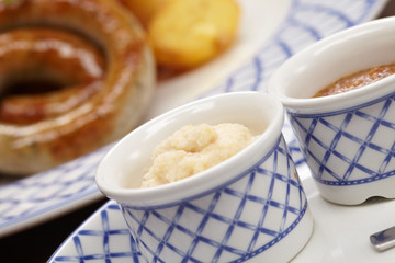 sausages and potatoes