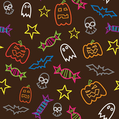 Halloween seamless pattern