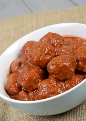 Xiu Mai - Vietnamese / Chinese pork meatballs in tomato sauce