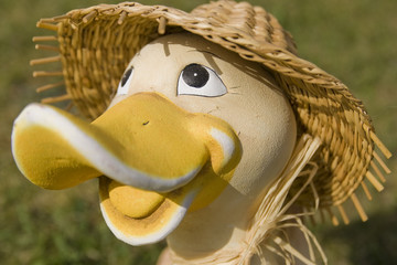 Ente mit Strohhut
