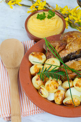 Chicken and potatoes
