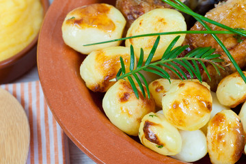 Chicken and potatoes