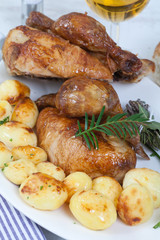 Chicken and potatoes