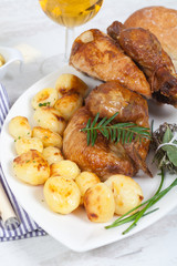 Chicken and potatoes