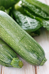 Fresh green zucchini