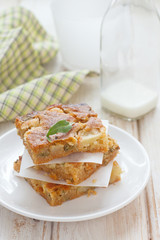 Apple, sage and olive oil cake