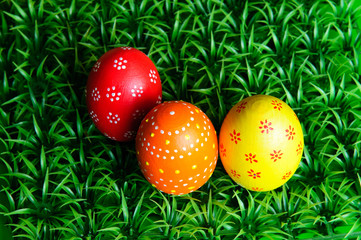 three Easter eggs