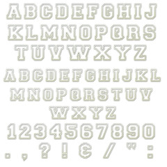 Block Letter Alphabet & Numbers