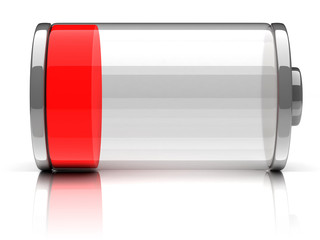 empty battery 3d icon