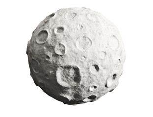 Fototapeta premium Moon and craters. Asteroid.