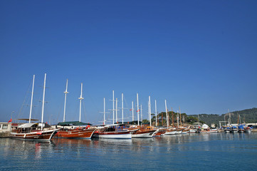 Marina di Kemer: caicchi, Turchia