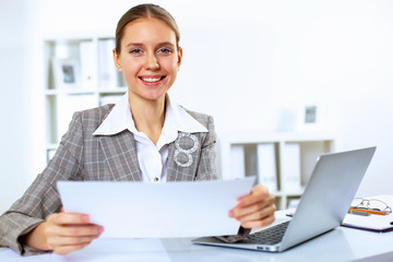 Business woman in office