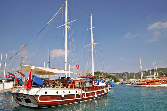 Marina di Kemer: caicchi, Turchia