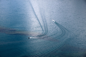 Boote auf dem Lake Wakatipu
