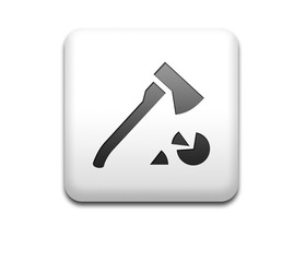 Boton cuadrado blanco simbolo leña