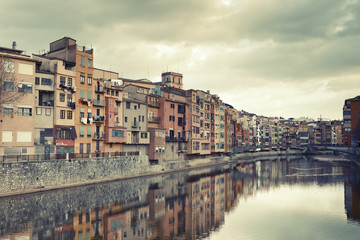 Fototapeta na wymiar Cloudy Girona