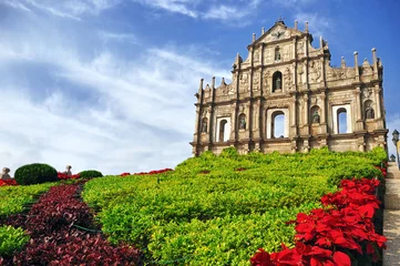 Küchenrückwand Plexiglas Rudnes Die Ruinen von Saint Paul in Macau