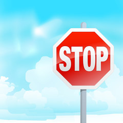 Stop Sign Landscape