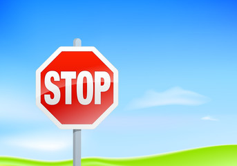 Stop Sign Landscape