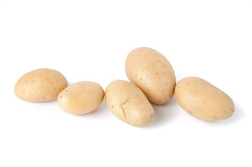 Food on white: potatoes