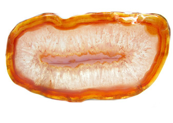 agate with chalcedony geode crystal