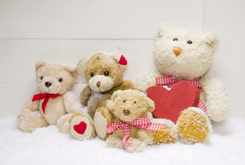 Glückliche Bärenfamilie