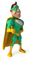 Fototapeta na wymiar Zielony superbohater