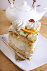 cake on plate