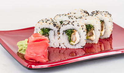 Japanese traditional Cuisine - Maki Roll with Nori , Cream Chees