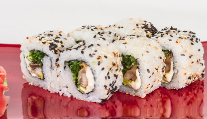 Japanese traditional Cuisine - Maki Roll with Nori , Cream Chees