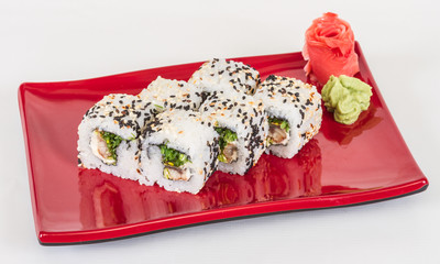 Japanese traditional Cuisine - Maki Roll with Nori , Cream Chees