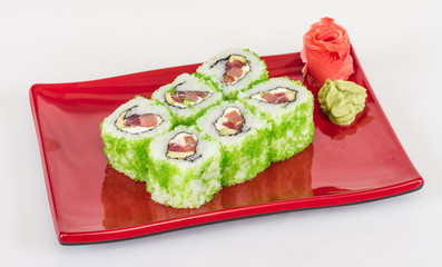 Tobiko Spicy Maki Sushi - Hot Roll with various type of Tobiko (