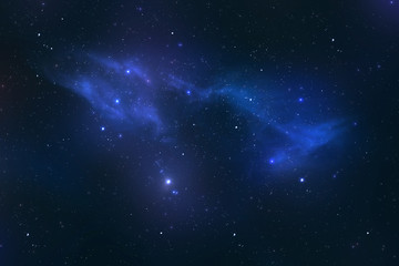 Obraz na płótnie Canvas Wszechświat pełen gwiazd, mgławic i galaktyki