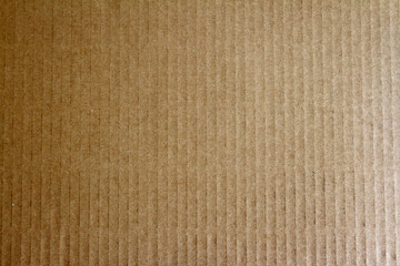 Corrugated brown cardboard texture background