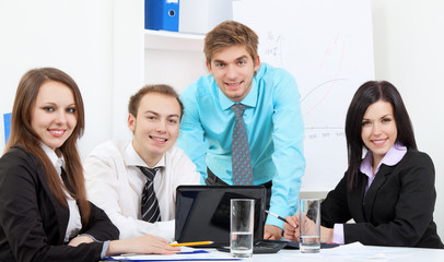 young business people in office