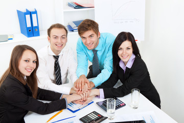 young business people in office