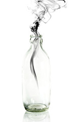 Smoke from Glass bottle
