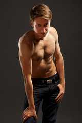 Fototapeta premium Full length portrait of a confident young men